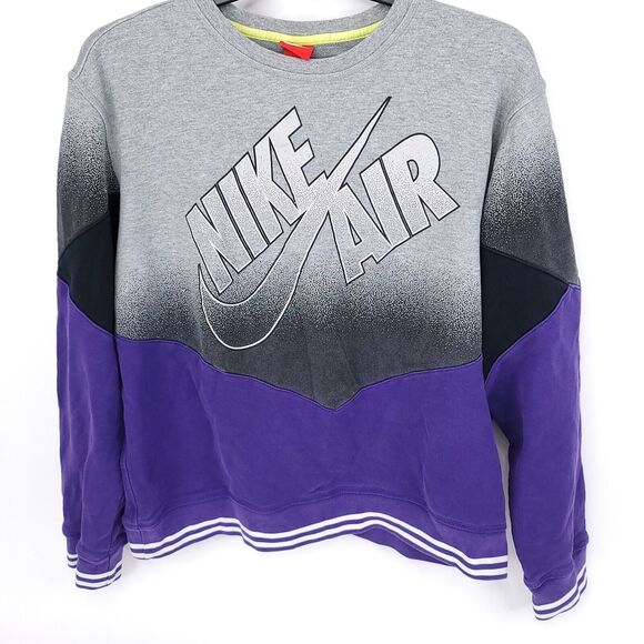 Nike Air Sweatshirt Mens XXL Vintage Pullover Graphic Logo Crew Neck Cotton - Picture 6 of 9